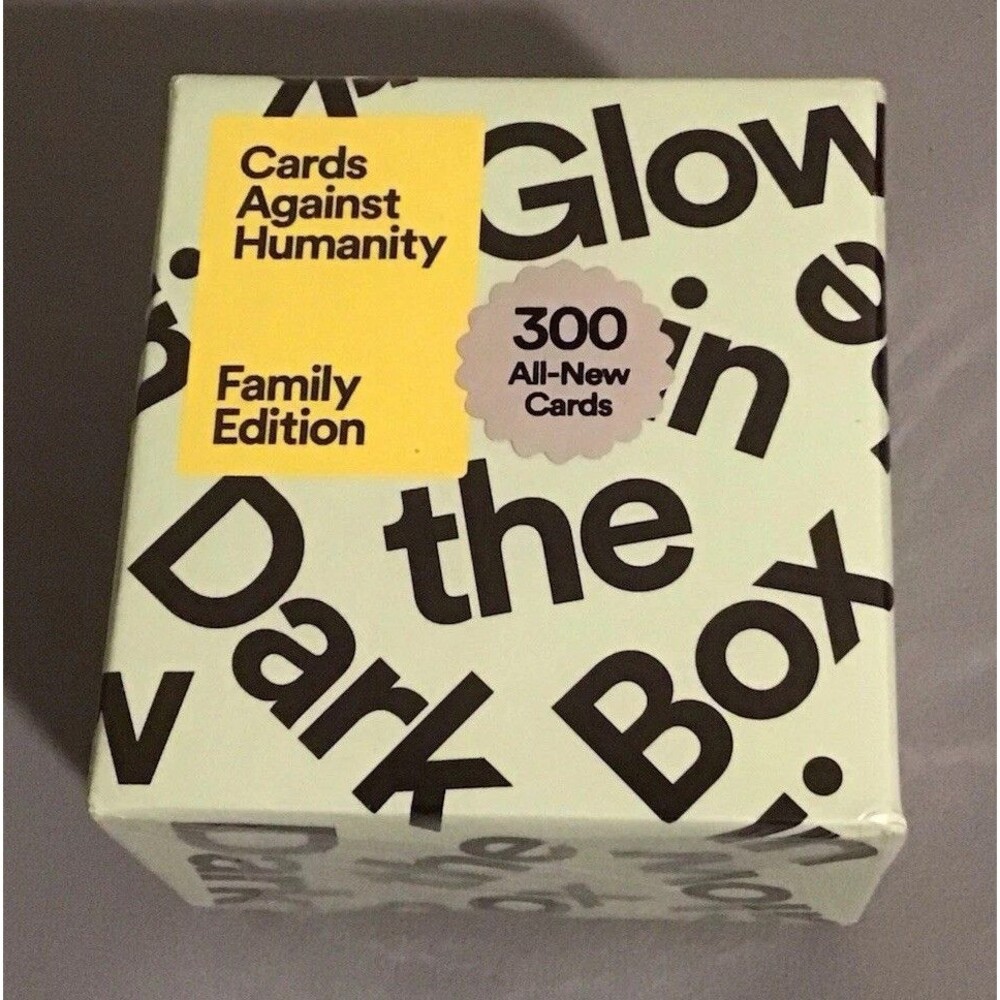 Cards Against Humanity Family Edition – Glow in the Dark Box NEW, SEALED